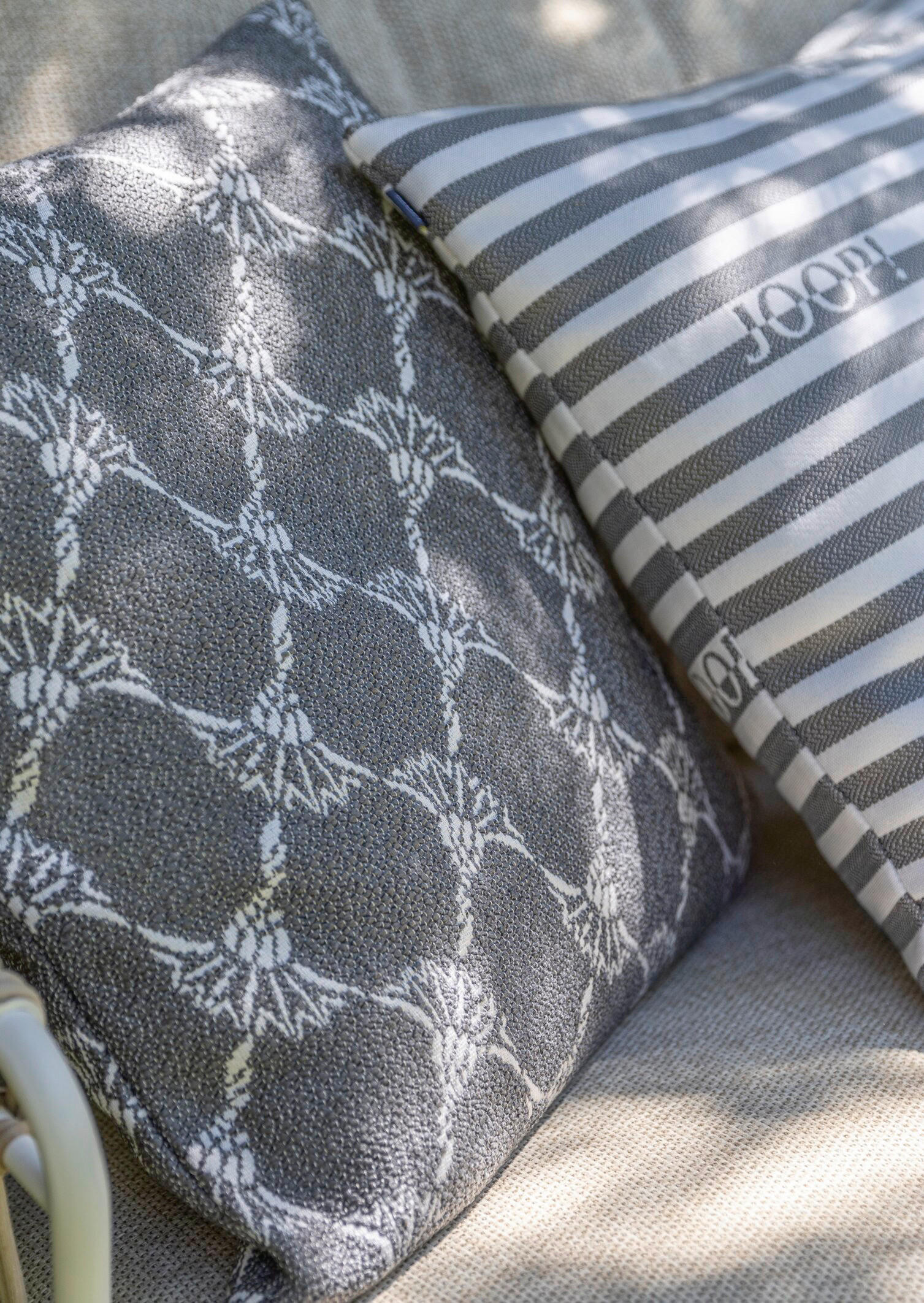 OUTDOOR-KISSEN  - Grau, Design, Textil (50/50cm) - Joop!
