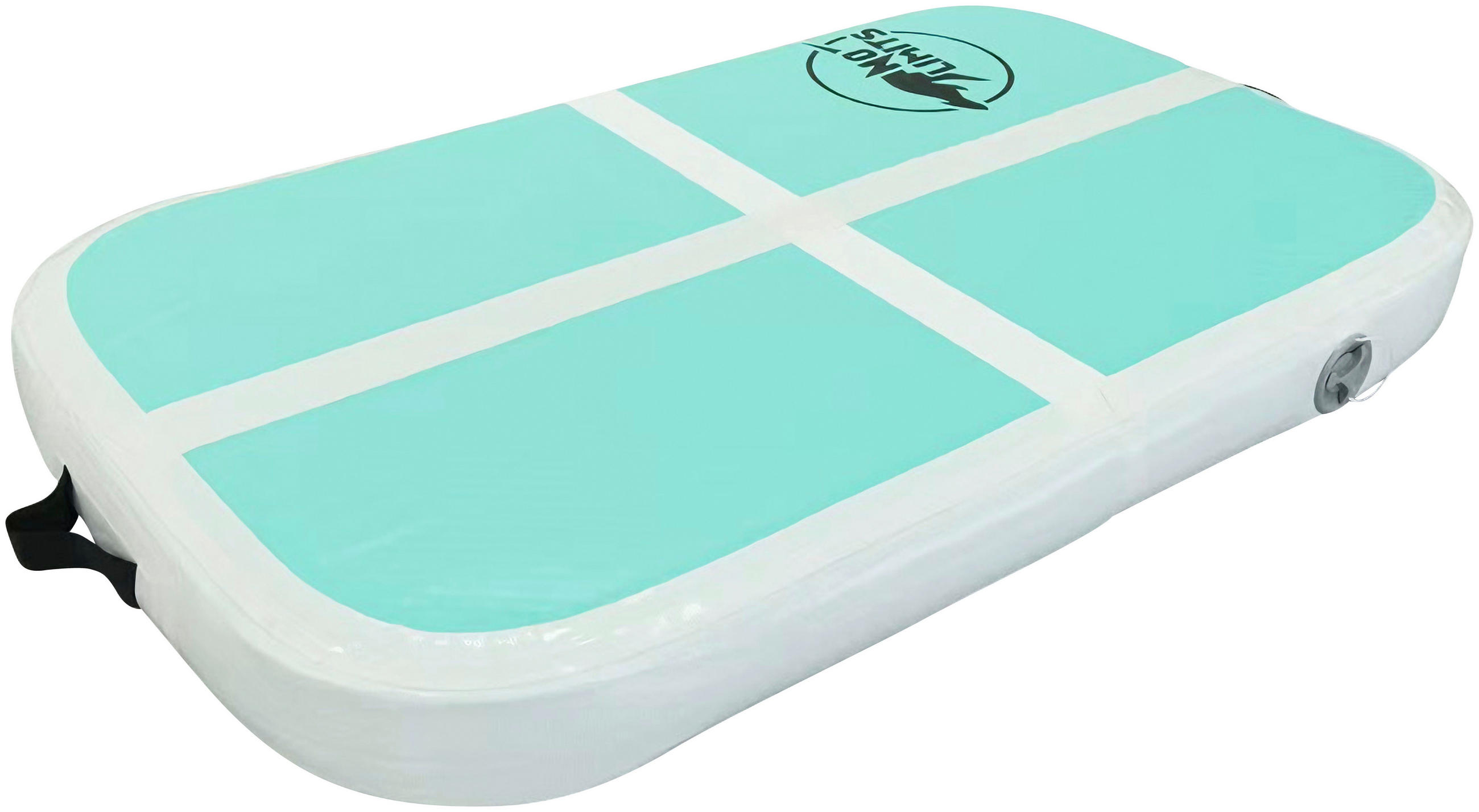 GYMNASTIKMATTE AIR BOARD  - Türkis/Weiß, MODERN, Kunststoff (100/60/10cm)
