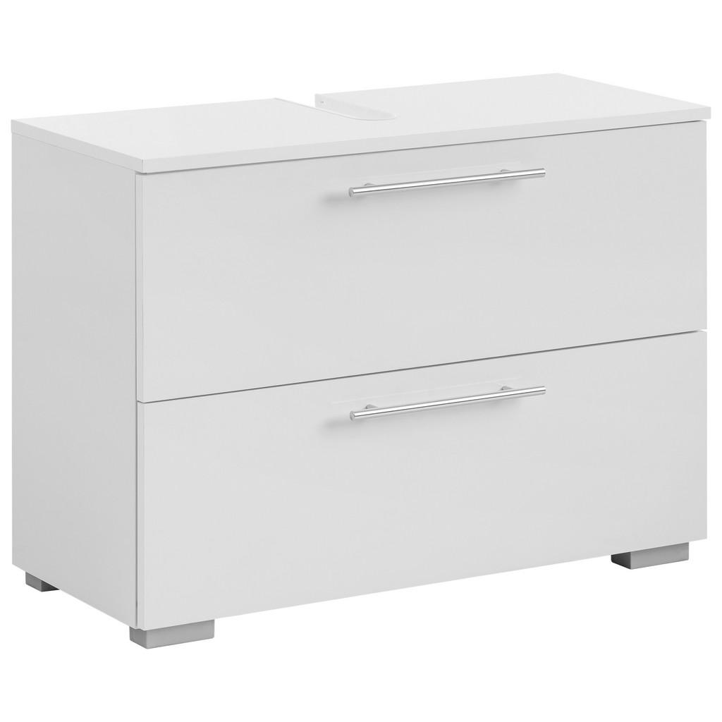 Waschbeckenunterschrank Carlos B: 80,2 Cm Weiß