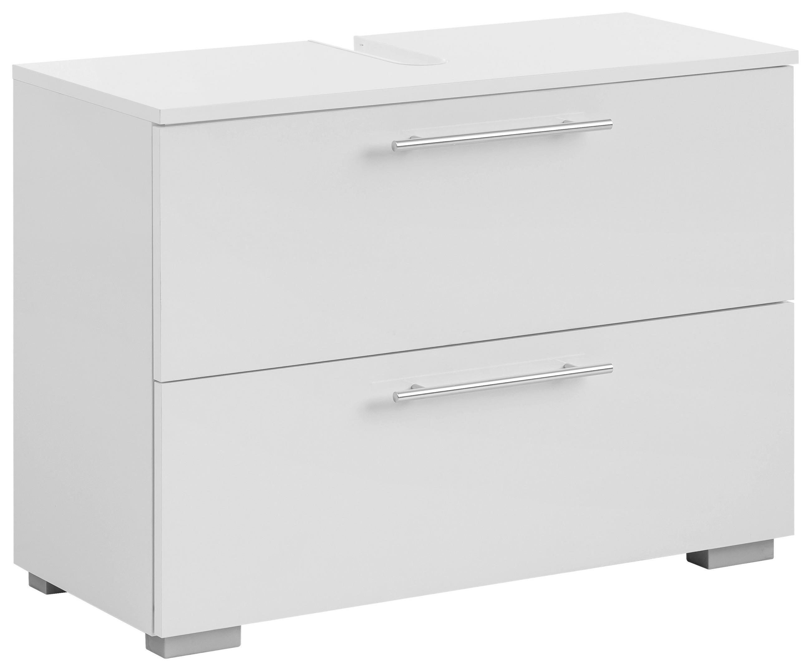 Mid.you Waschbeckenunterschrank Schildmeyer Carlos Weiß 80.2x59.1x35 cm