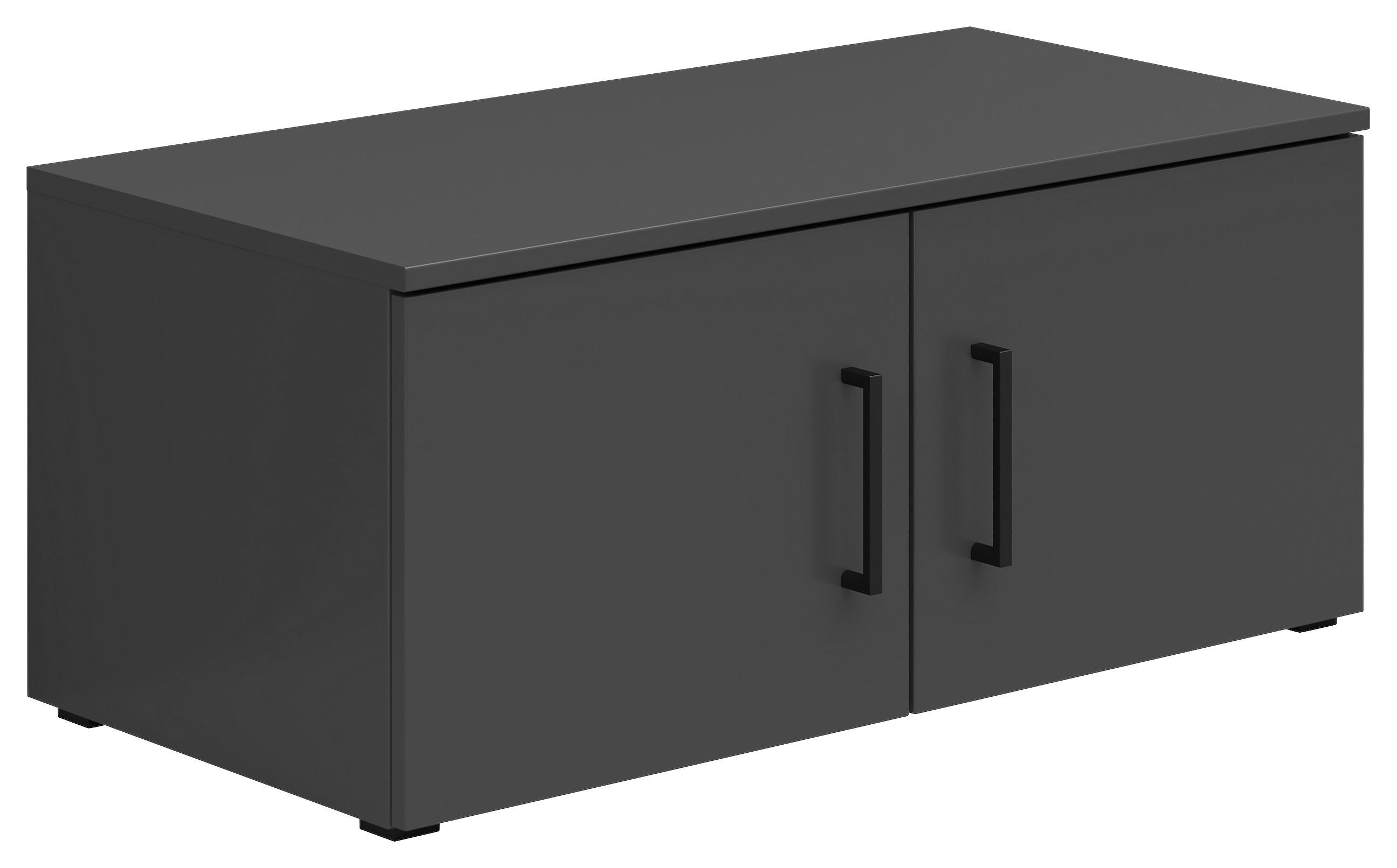 NADSTAVEC NA SKRIŇU, grafitová, 80/35/40 cm - čierna/grafitová, Modern, kompozitné drevo/plast (80/35/40cm) - Carryhome