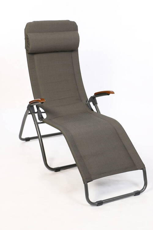 BÄDERLIEGE 60/135/113 cm  - Anthrazit/Dunkelbraun, Design, Holz/Textil (60/135/113cm)