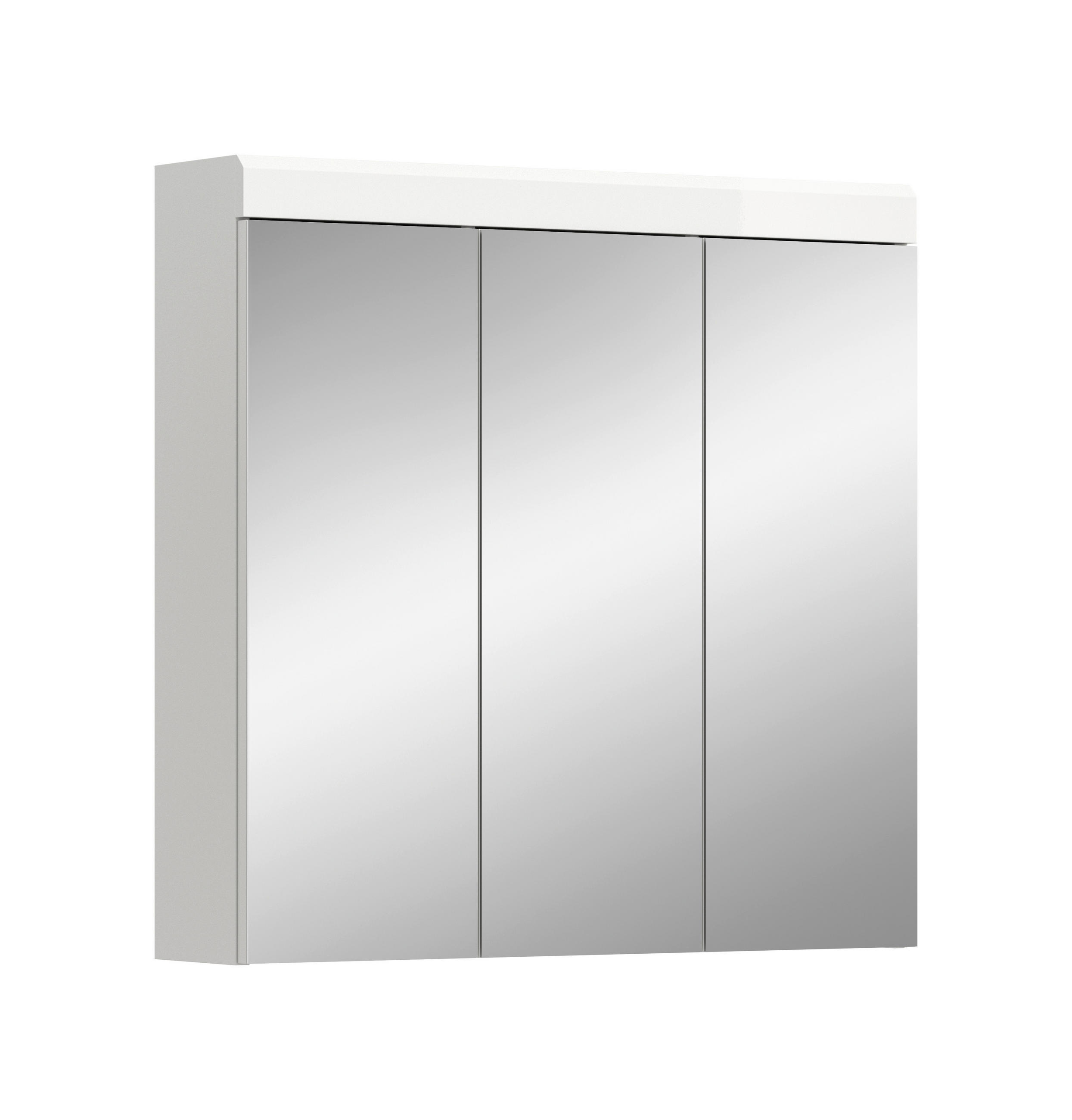 Mid.you Spiegelschrank Scout Weiß 80x79x18 cm