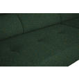 ECKSOFA in Struktur Grün  280/205 cm  - Schwarz/Grün, Design, Textil/Metall (280/205cm) - Xora