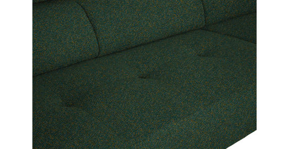 ECKSOFA in Struktur Grün  280/205 cm  - Schwarz/Grün, Design, Textil/Metall (280/205cm) - Xora