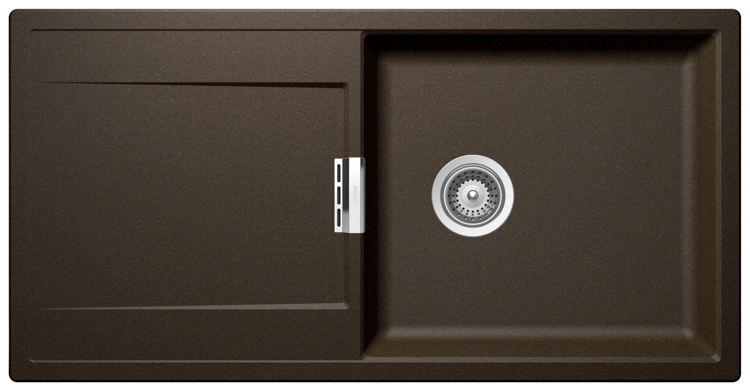 SPÜLE MONO D-100L-A / MOND100LABRO  - Bronzefarben, Basics, Stein (100/51cm) - Schock