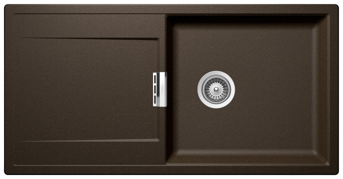 SPÜLE MONO D-100L-U / MOND100LUBRO  - Bronzefarben, Basics, Stein (100/51cm) - Schock