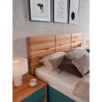 POLSTERBETT Matratze, Lattenrost, Bettkasten Buchefarben, Petrol 180/200 cm  - Buchefarben/Petrol, Design, Holz/Textil (180/200cm) - Valnatura