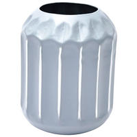 VASE 18 cm  - Grau, LIFESTYLE, Metall (12/18/12cm) - Kayoom