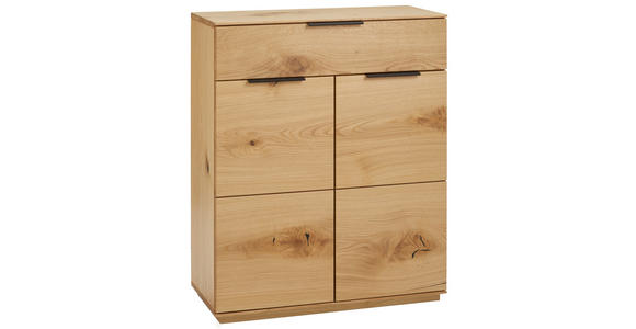 GARDEROBE 6-teilig  in 270/202/38 cm  - Eichefarben/Anthrazit, Natur, Holz/Textil (270/202/38cm) - Linea Natura