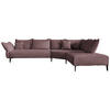 ECKSOFA  in Chenille, Flachgewebe Beere  340/272 cm  - Beere/Schwarz, MODERN, Textil/Metall (340/272cm) - W.Schillig