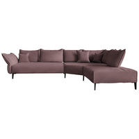 ECKSOFA  in Chenille, Flachgewebe Beere  340/272 cm  - Beere/Schwarz, MODERN, Textil/Metall (340/272cm) - W.Schillig