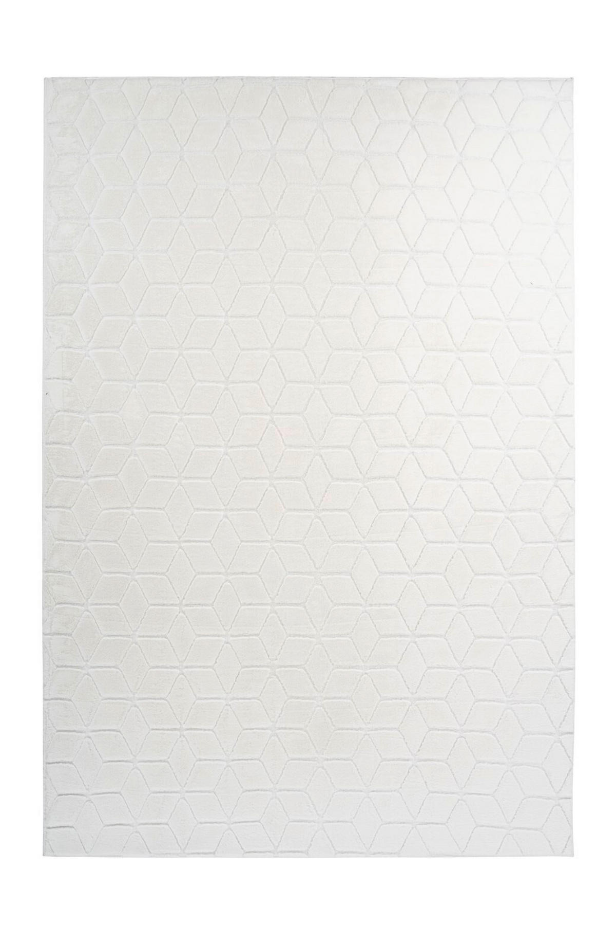 TEPPICH 80/150 cm Vivica 125 Weiß Weiß  - Weiß, KONVENTIONELL, Textil (80/150cm)