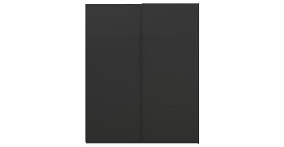 SCHWEBETÜRENSCHRANK  in Schwarz  - Schwarz, KONVENTIONELL, Holzwerkstoff/Metall (201/223/68cm) - Novel
