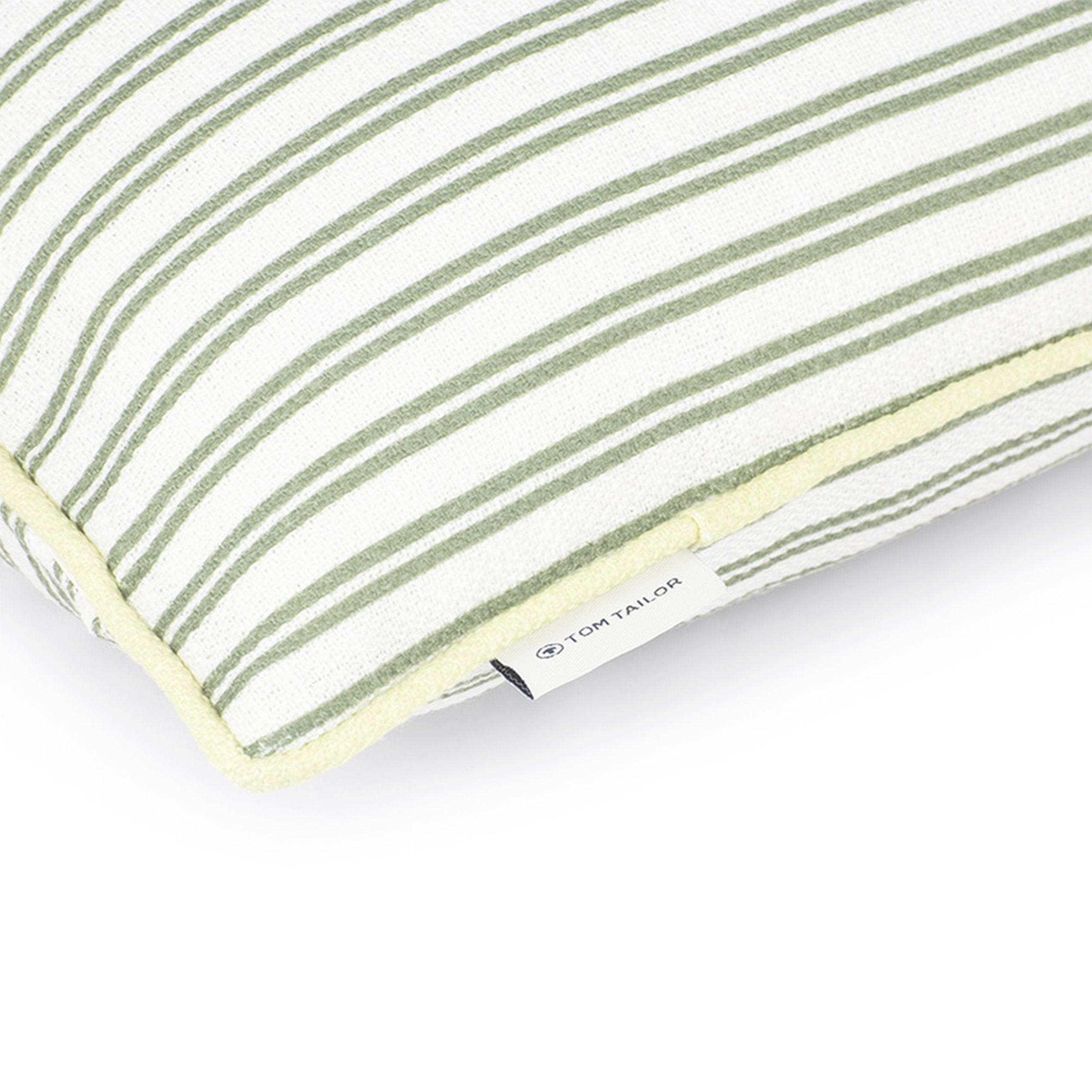 KISSENHÜLLE Little Stripes 45/45 cm  - Beige/Grün, KONVENTIONELL, Textil (45/45cm) - Tom Tailor