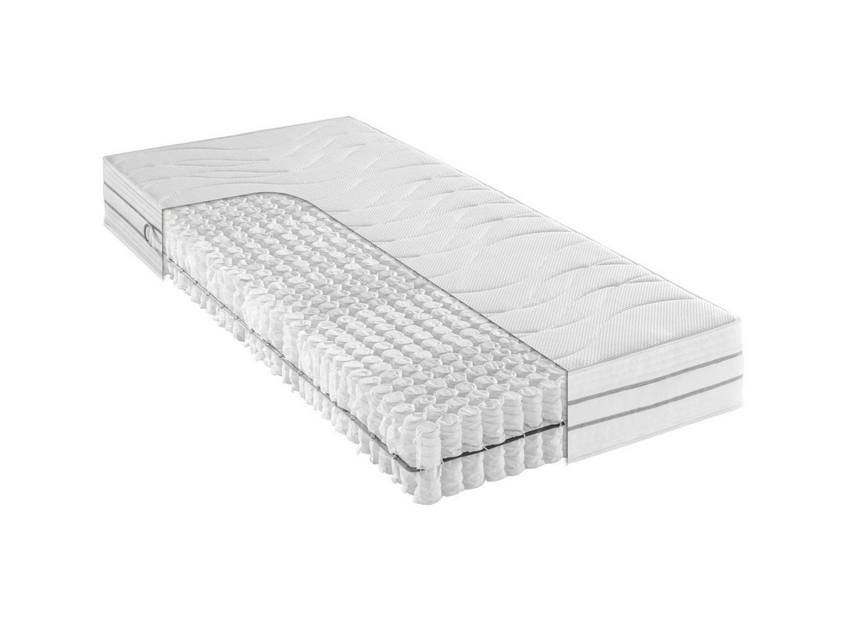 TASCHENFEDERKERNMATRATZE ORTHO STAR XXL 1000 T 160/200 cm Höhe ca. 19 cm  - Basics, Textil (160/200cm) - Novel