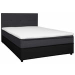 BOXBETT 120/200 cm  in Anthrazit, Schwarz  - Anthrazit/Schwarz, KONVENTIONELL, Holz/Textil (120/200cm) - Carryhome