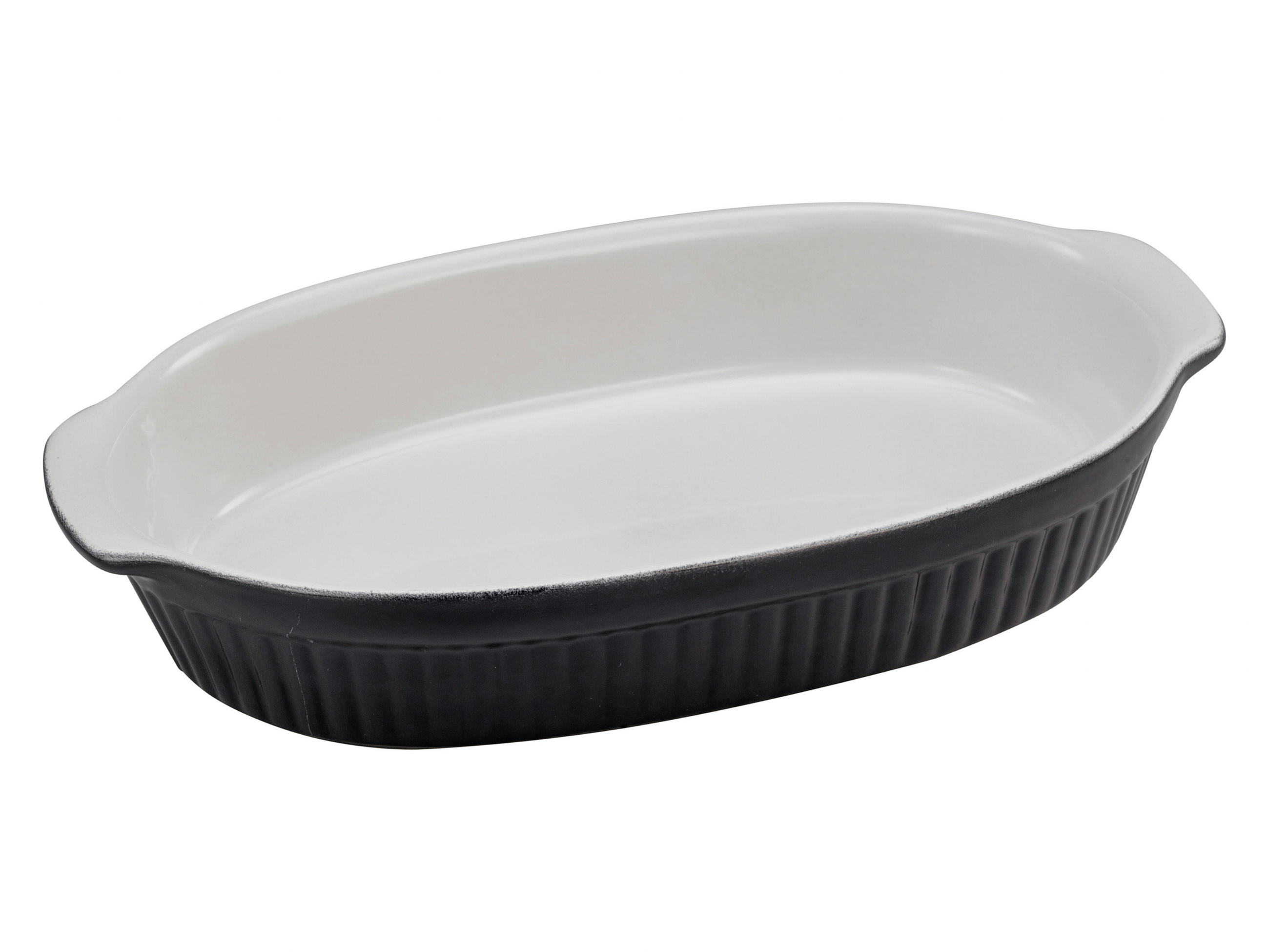 Creatable Auflaufform Schwarz, Weiß 19x5x33.5 cm