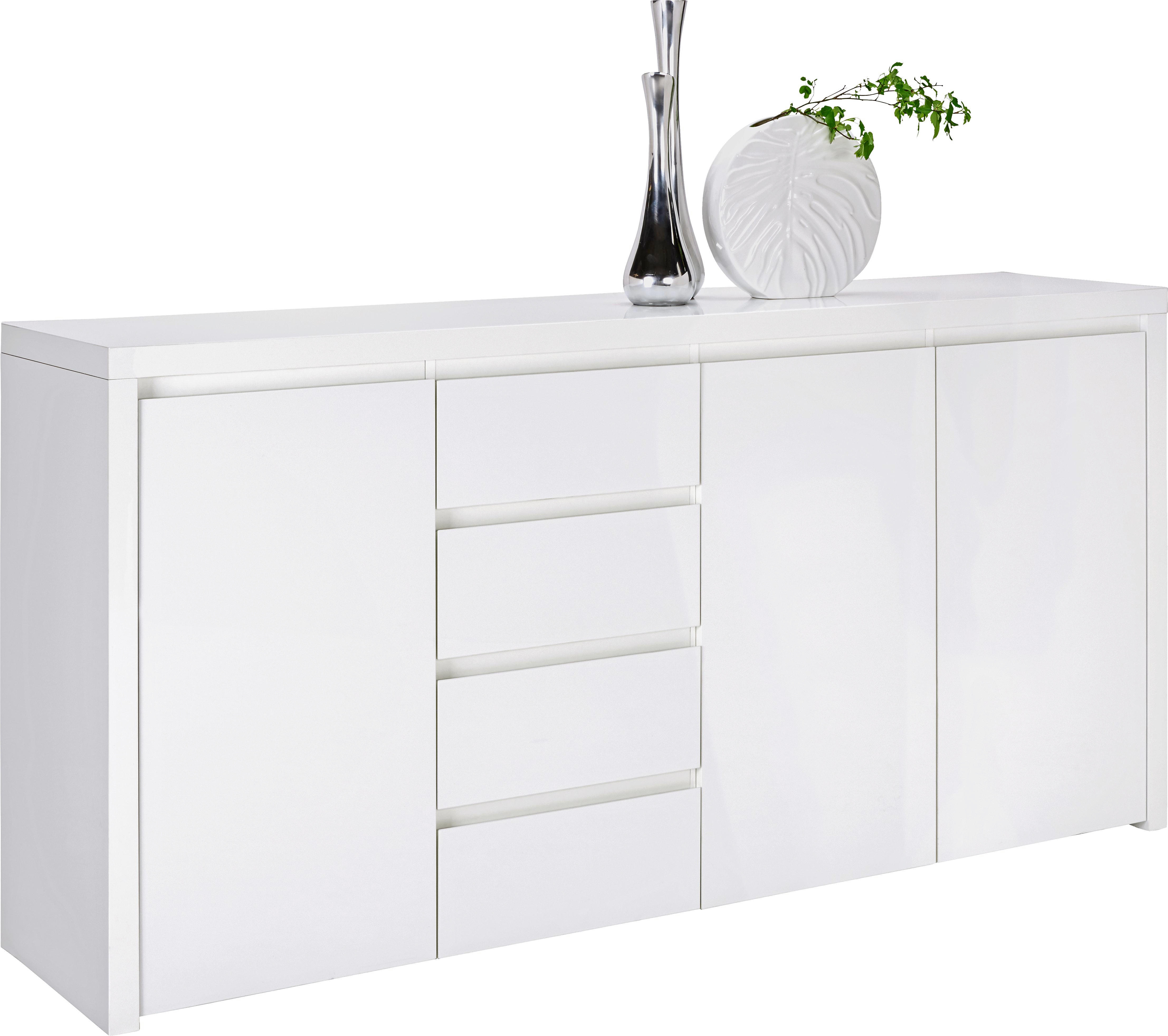 VOLEO SIDEBOARD Hochglanz, lackiert Weiß