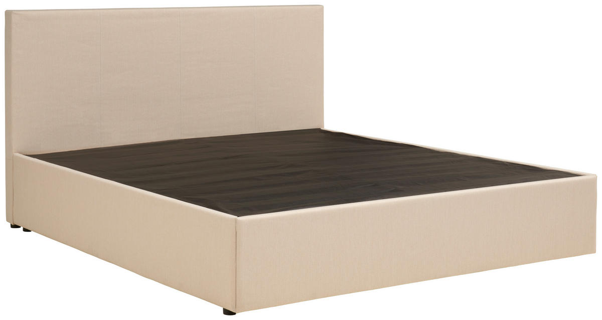 BOX KREVET    160/200 cm  - boje pijeska/crna, Basics, tekstil/drvo (160/200cm) - P & B