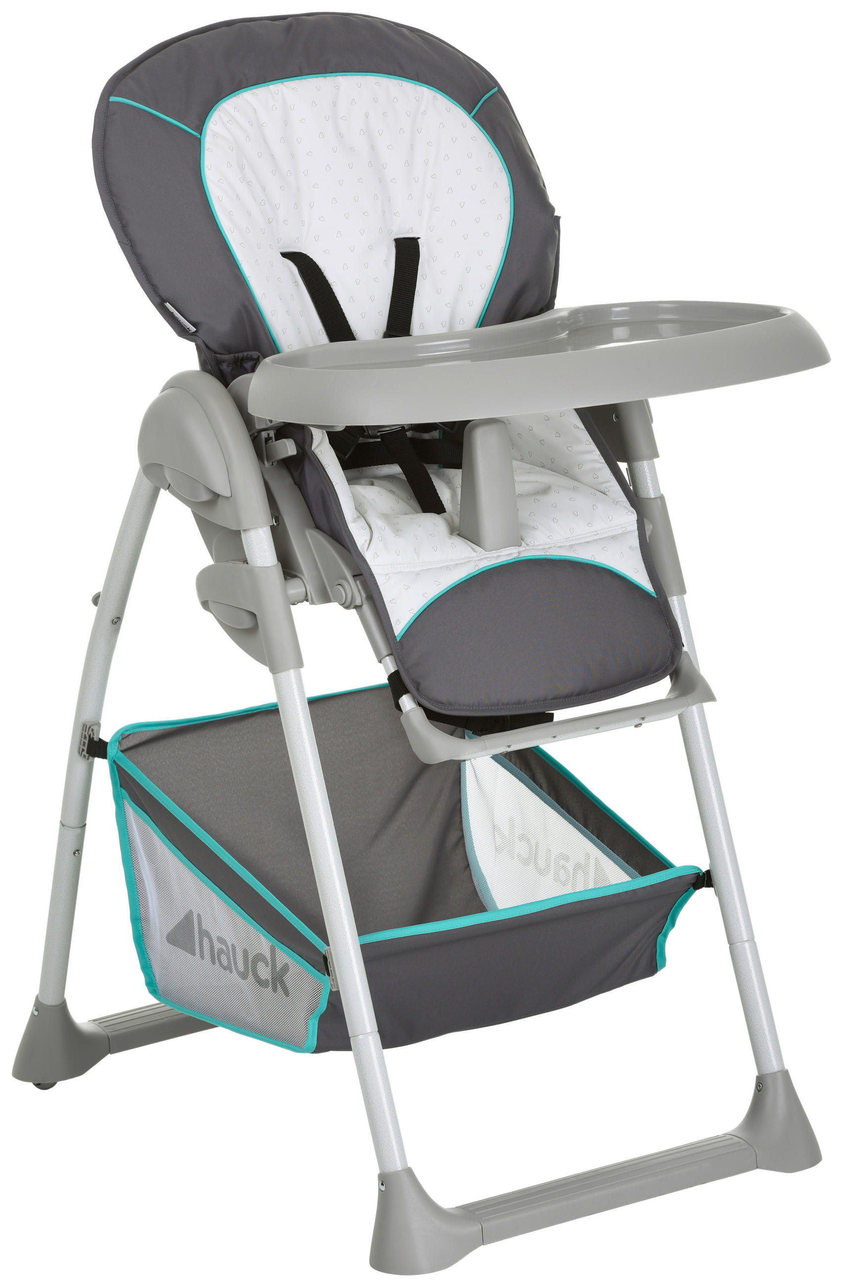 HOCHSTUHL SIT´N RELAX  - Türkis/Weiß, Basics, Metall (82/58/105cm) - Hauck