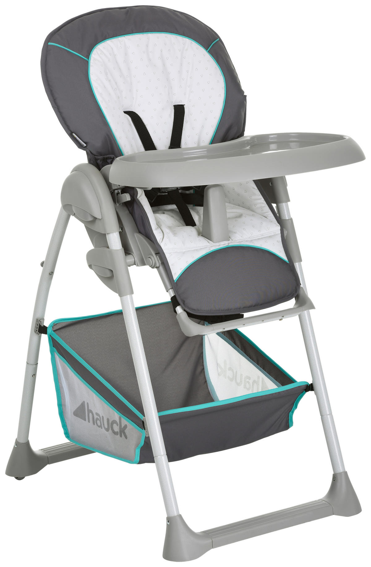 HOCHSTUHL SIT´N RELAX  - Türkis/Weiß, Basics, Metall (82/58/105cm) - Hauck