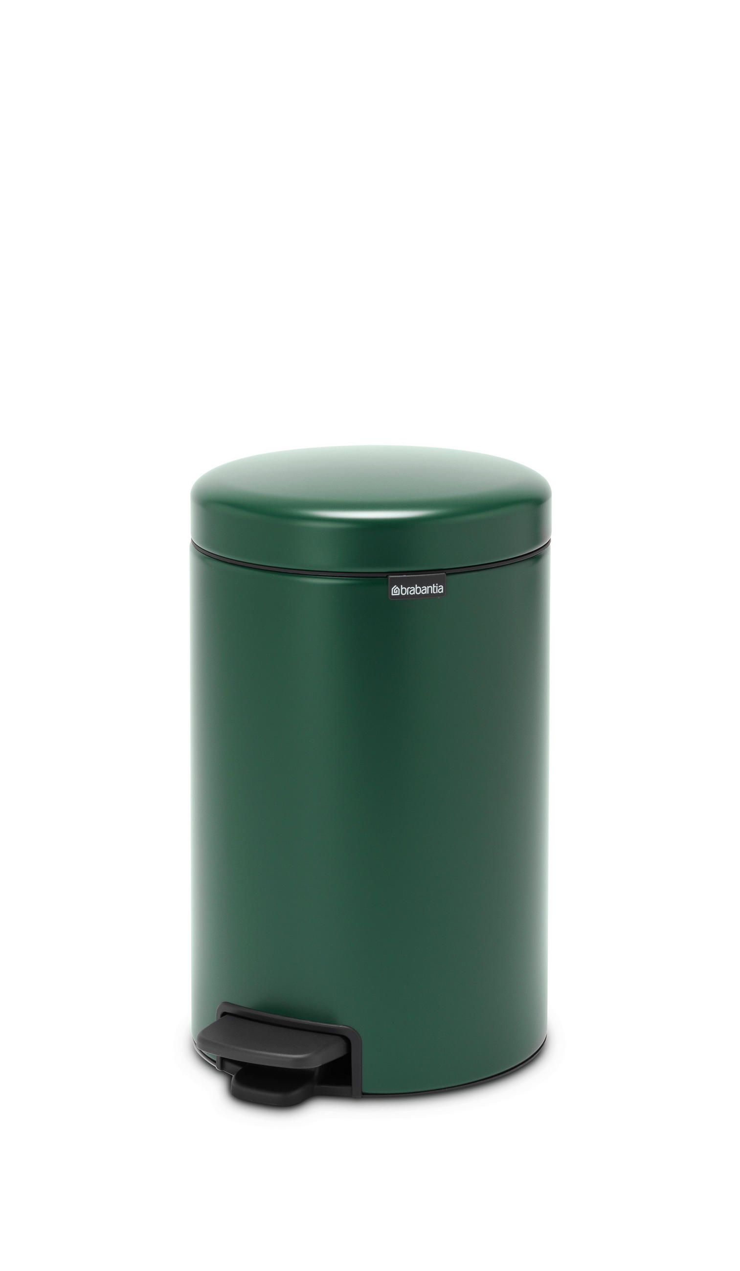 PEDÁLOS SZEMETES  - fekete/zöld, Basics, műanyag/fém (12l) - Brabantia