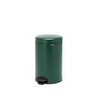 PEDÁLOS SZEMETES  - fekete/zöld, Basics, műanyag/fém (12l) - Brabantia