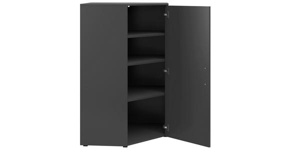 ECKKOMMODE in 101/115/79 cm - Anthrazit/Schwarz, MODERN, Holzwerkstoff/Kunststoff (101/115/79cm) - Carryhome