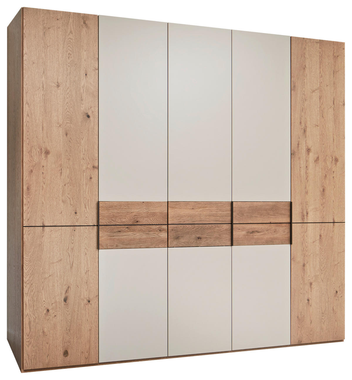 DREHTÜRENSCHRANK in Taupe, Eichefarben  - Taupe/Eichefarben, Konventionell, Holz/Holzwerkstoff (250/229/59cm) - Dieter Knoll