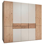 DREHTÜRENSCHRANK  in Taupe, Eichefarben  - Taupe/Eichefarben, KONVENTIONELL, Holz/Holzwerkstoff (250/229/59cm) - Dieter Knoll