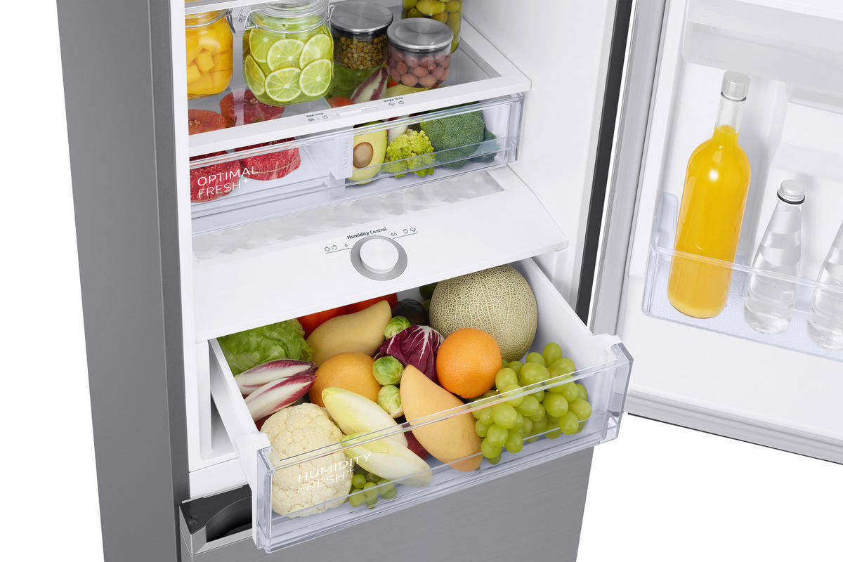 KÜHL-GEFRIER-KOMBINATION RB38C635ES9/EF  - Edelstahlfarben, Basics, Glas/Kunststoff (65,8/203/59,5cm) - Samsung