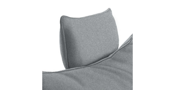 ECKSOFA in Webstoff Grau 292/176 cm - Schwarz/Grau, MODERN, Textil/Metall (292/176cm) - Carryhome