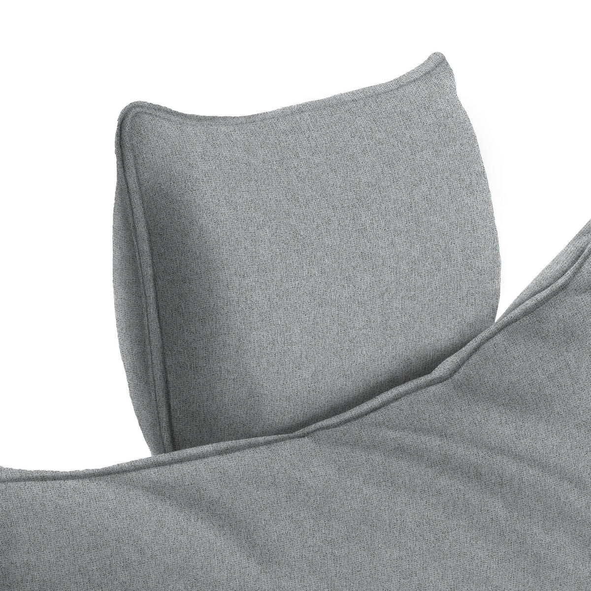 ECKSOFA PRATO Grau Webstoff  - Schwarz/Grau, MODERN, Textil/Metall (292/176cm) - MID.YOU