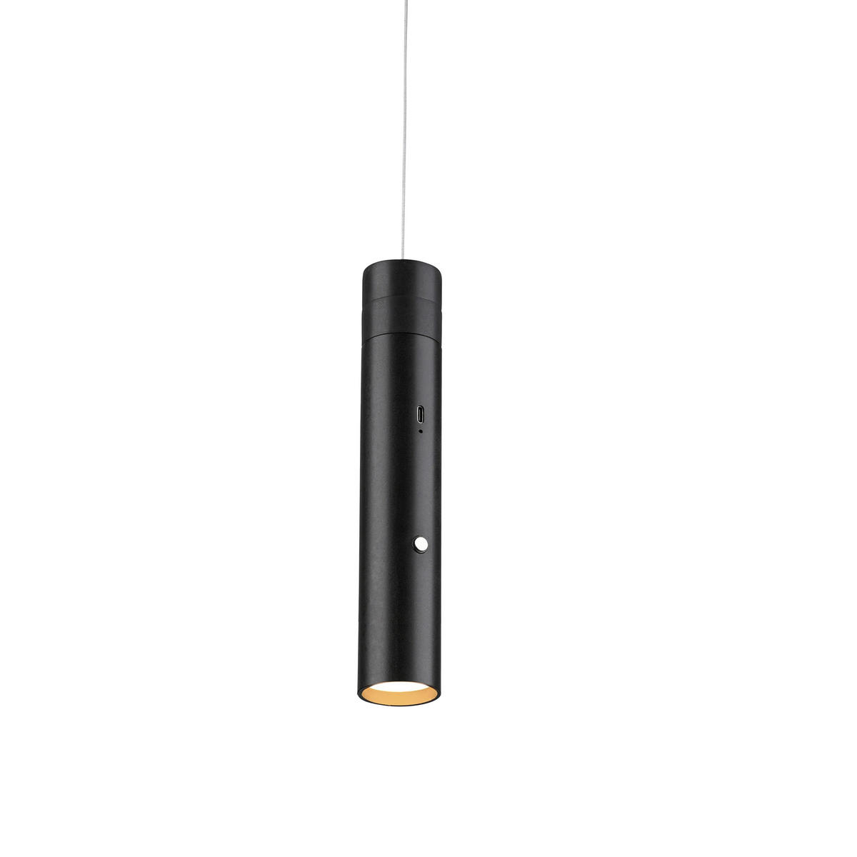 VISEČA LED-SVETILKA   3 W//3000 K/5 V/ - črna, Design, kovina/umetna masa (4/4/60-200cm)