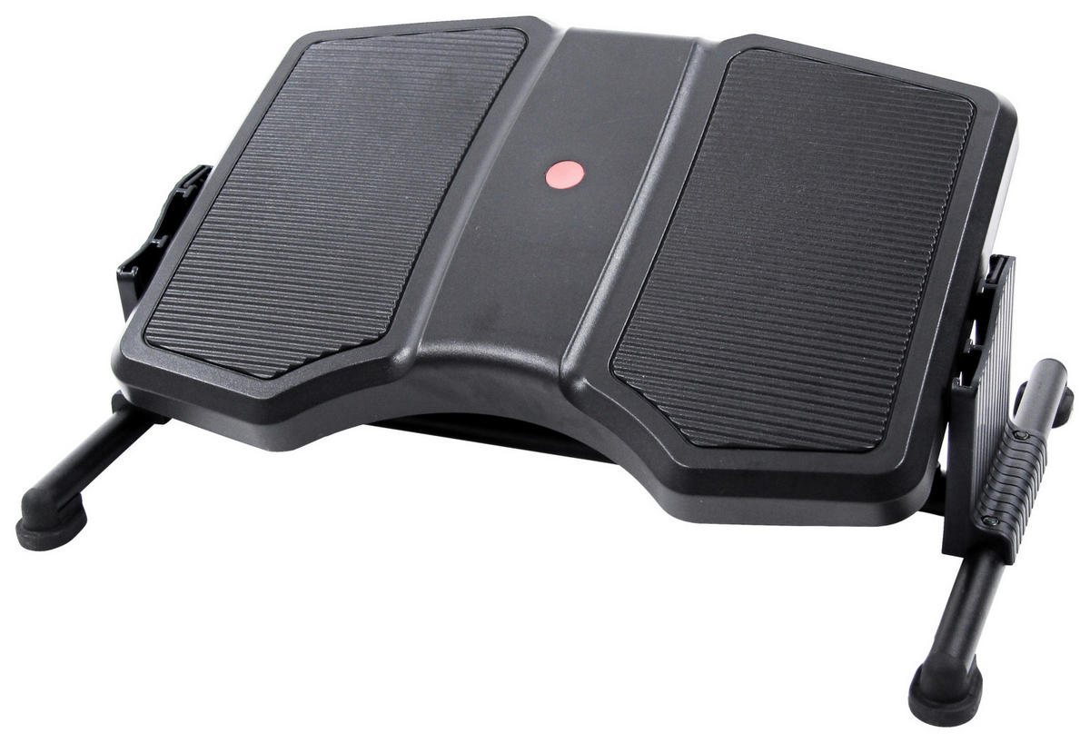 FUßSTÜTZE Metall, Kunststoff Schwarz  - Schwarz, Basics, Kunststoff/Metall (49/24/30cm) - MID.YOU