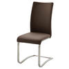 SCHWINGSTUHL  in Edelstahl  - Edelstahlfarben/Braun, Design, Kunststoff/Metall (43/103/52cm) - Livetastic