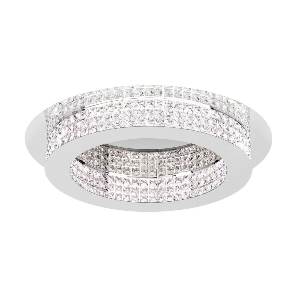 STROPNÍ LED SVÍTIDLO, 70,0/12,5 cm  - barvy chromu, Konvenční, kov (70,0/12,5cm) - Eglo