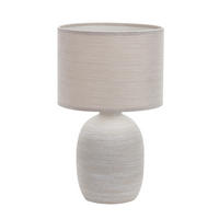 STONA LAMPA - bež, Osnovno, tekstil/keramika (22/36,5/22cm)
