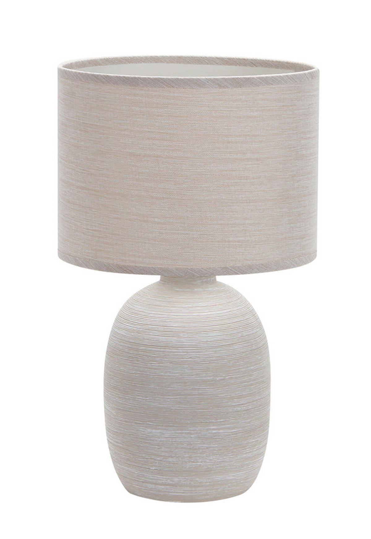 STONA LAMPA - bež, Osnovno, tekstil/keramika (22/36,5/22cm)