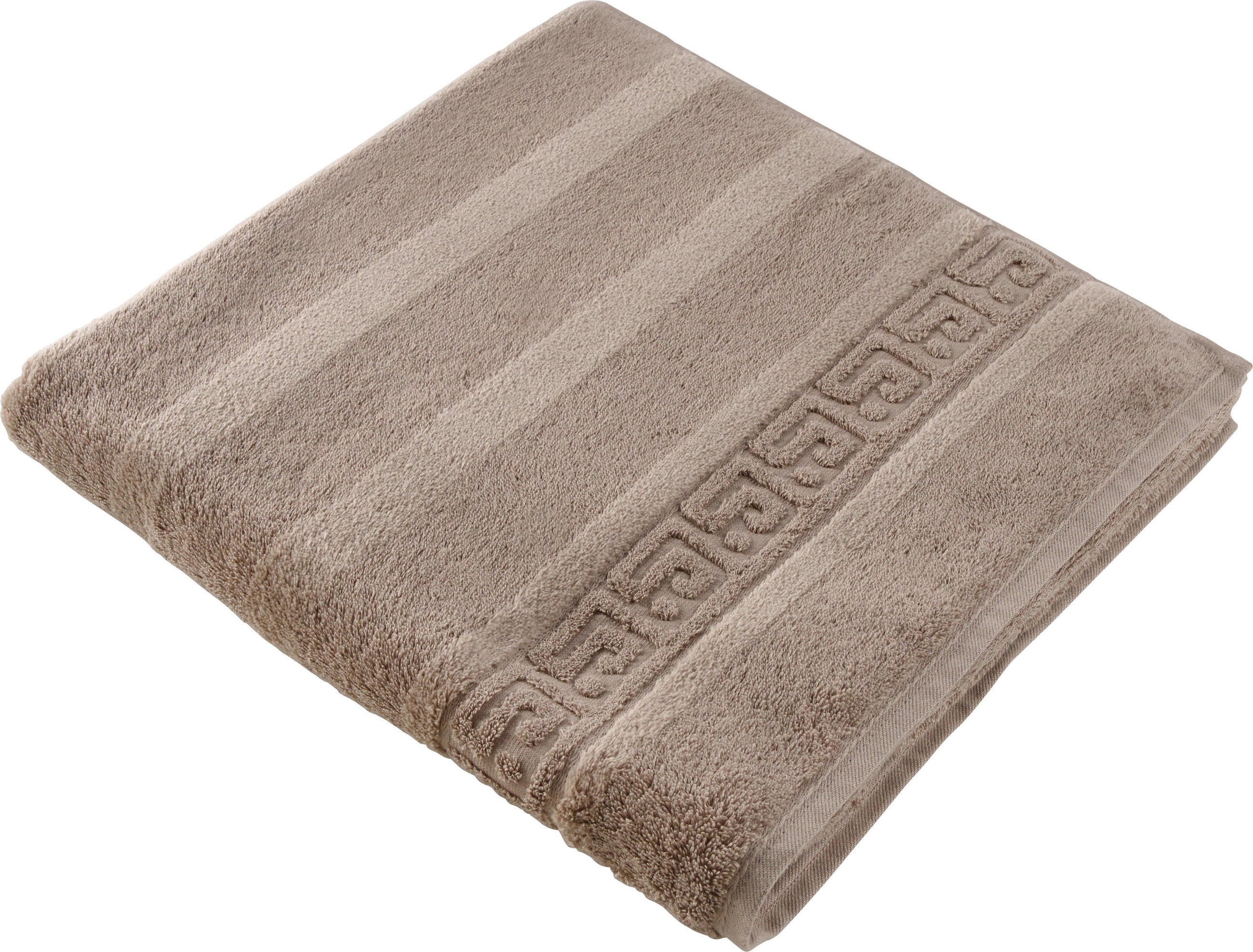 DUSCHTUCH Noblesse Uni  - Sandfarben, Basics, Textil (80/160cm) - Cawoe