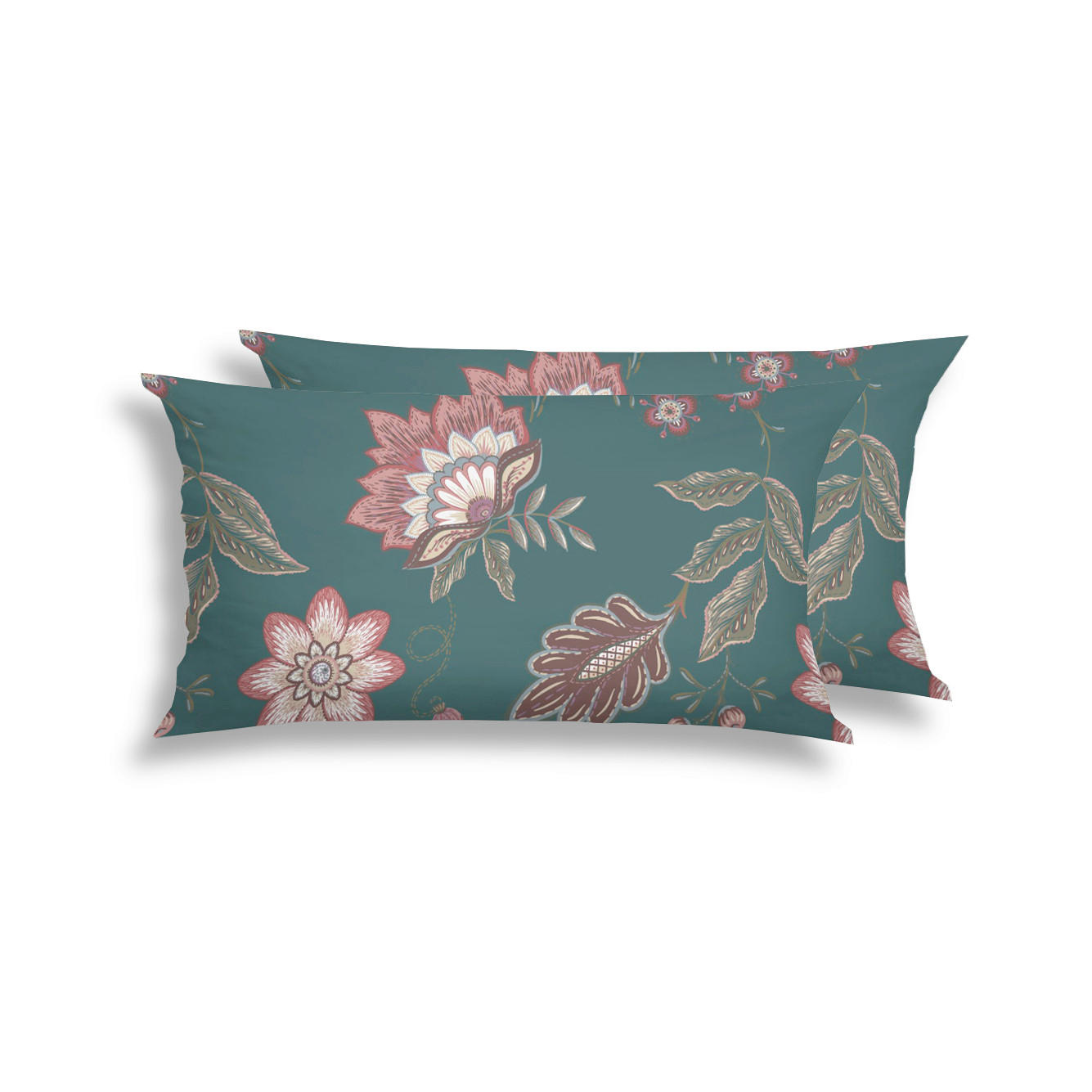 KOPFPOLSTERBEZUG 40/80 cm  - Smaragdgrün, Design, Textil (40/80cm) - Florella