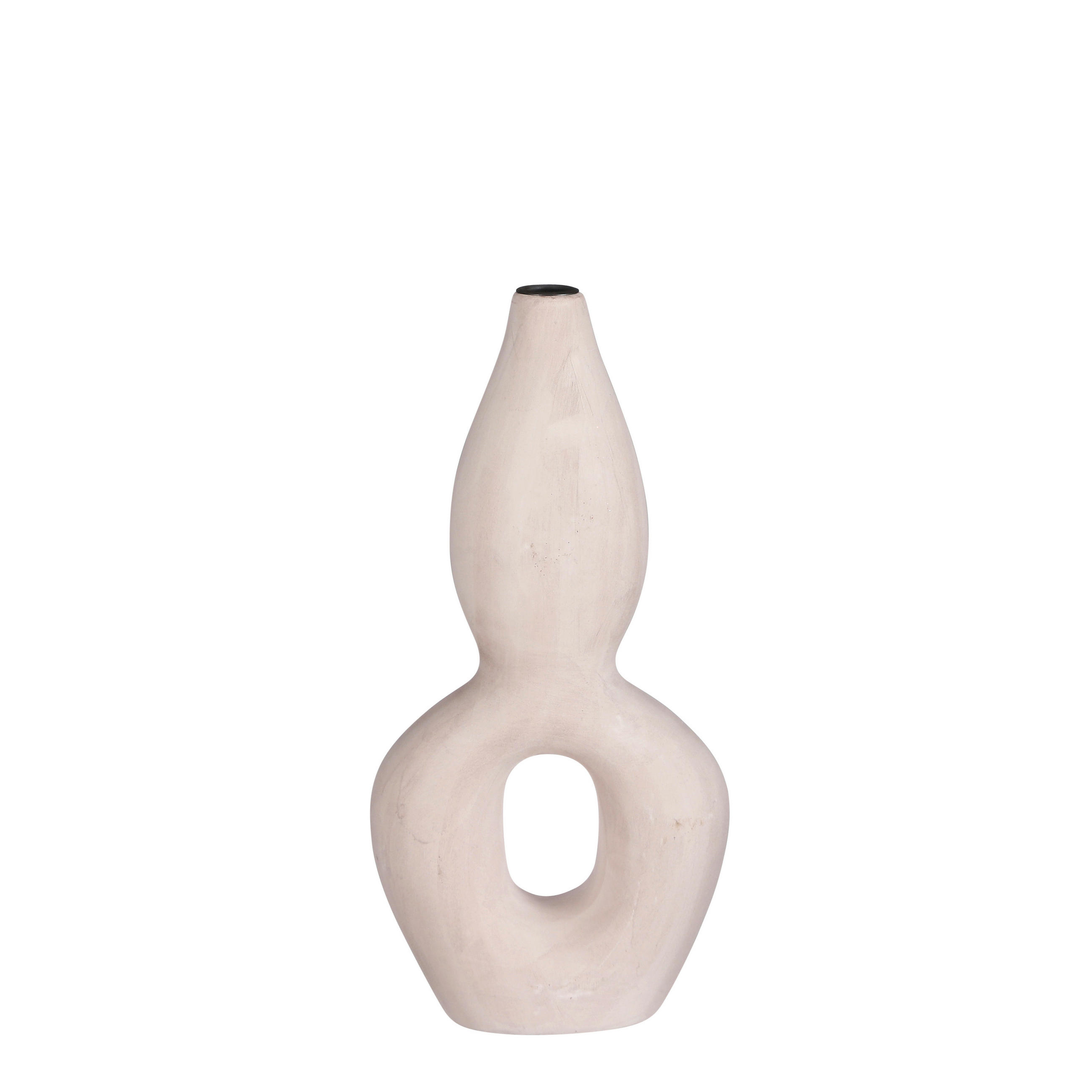 SVEČNIK - bela, Basics, keramika (16.50/8.00/35.00cm) - Ambia Home