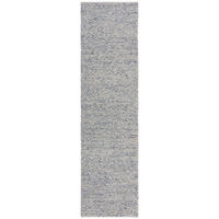 RUČNĚ TKANÝ KOBEREC, 60/230 cm modrá, krémová - modrá/krémová, Konvenční, textil (60/230cm) - Flair Rugs