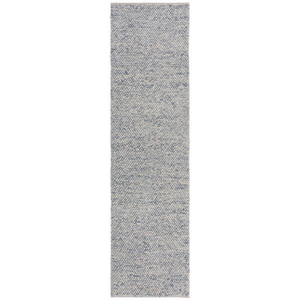 Flair Rugs RUČNĚ TKANÝ KOBEREC, 60/230 cm modrá, krémová