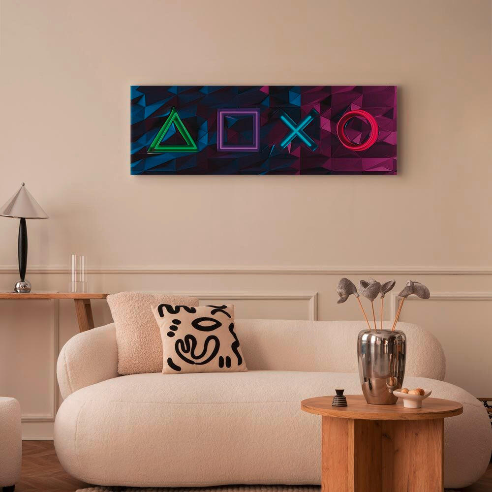 LEINWANDBILD Text, Strukturen 150/50/1,2 cm  - Multicolor, Basics, Holz/Textil (150/50/1,2cm) - artgeist