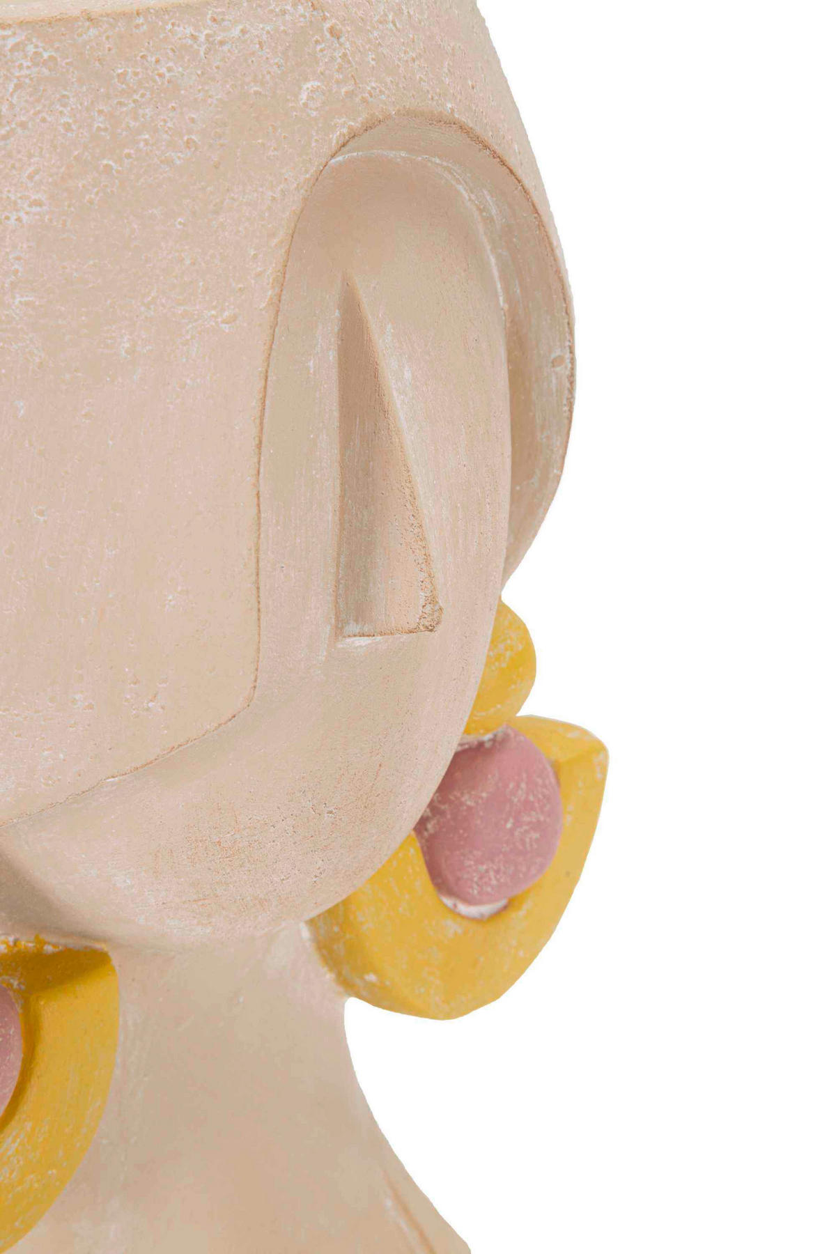 Vase Elegant B  - Gelb/Naturfarben, Basics, Kunststoff (24.5/26/20.5cm)