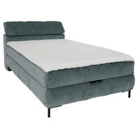 BOXSÄNG 140/200 cm  i blå, grön  - grön/blå, Klassisk, metall/trä (140/200cm) - Visionight