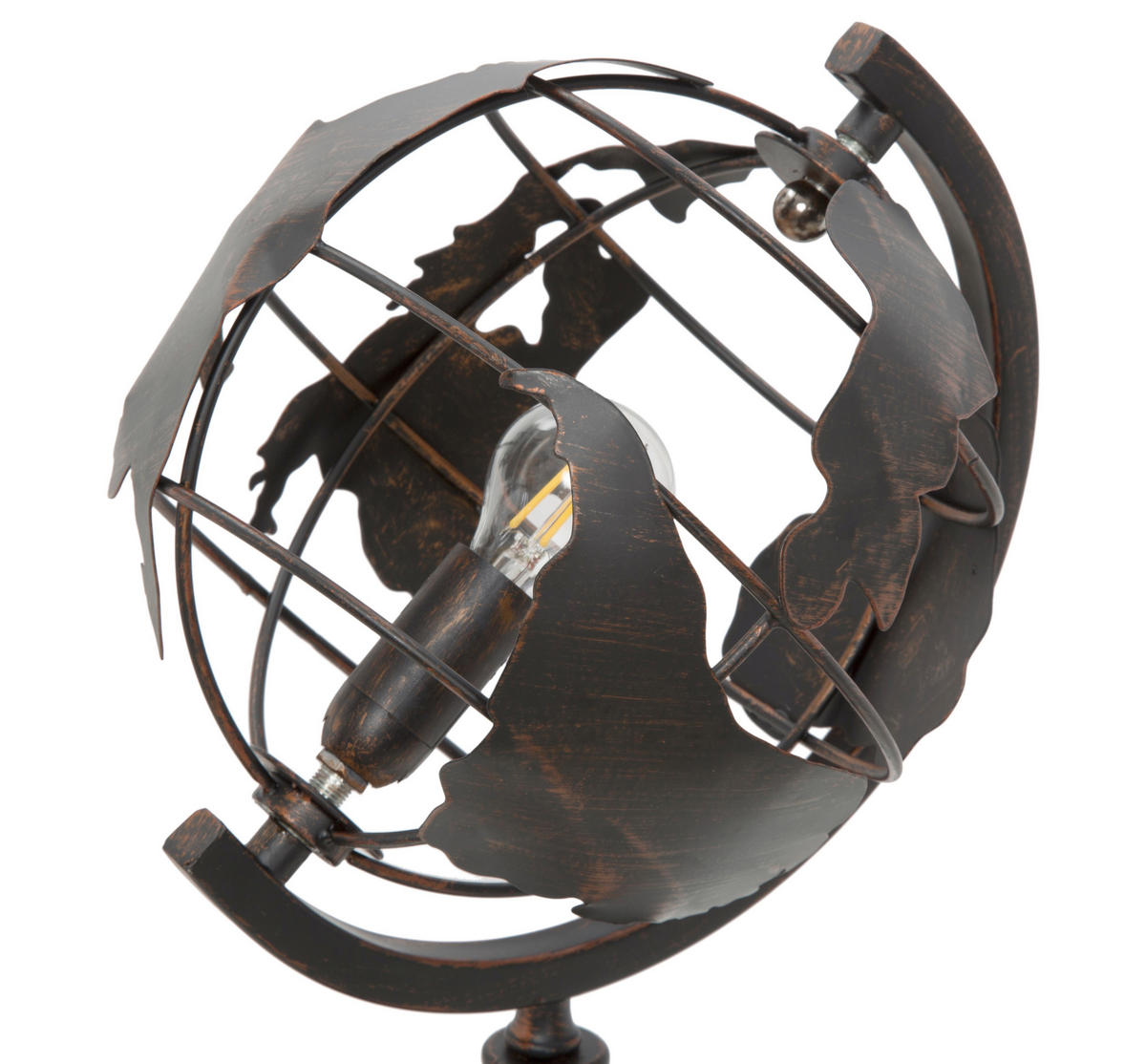 TISCHLEUCHTE 24/20/40 cm  - Schwarz, Trend, Metall (24/20/40cm) - Mauro Ferretti