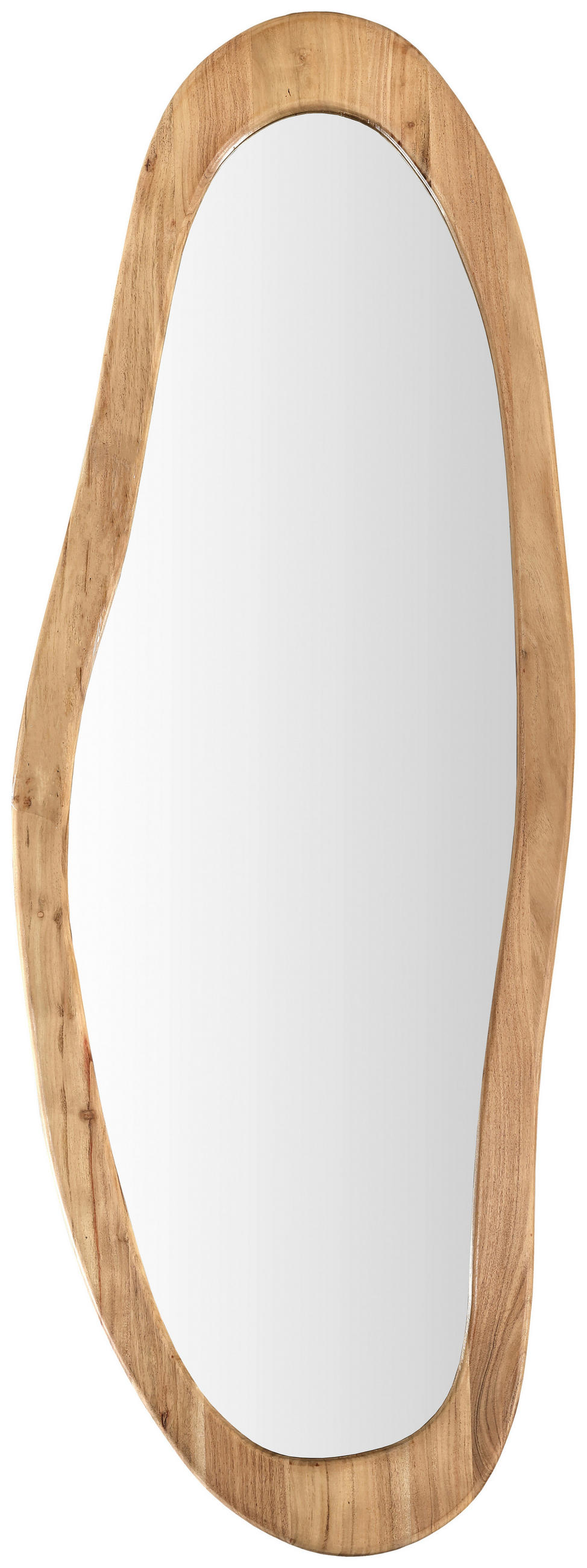 SPIEGEL 60/165/2.5 cm    in organisch  - Akaziefarben, Basics, Glas/Holz (60/165/2.5cm) - Livetastic